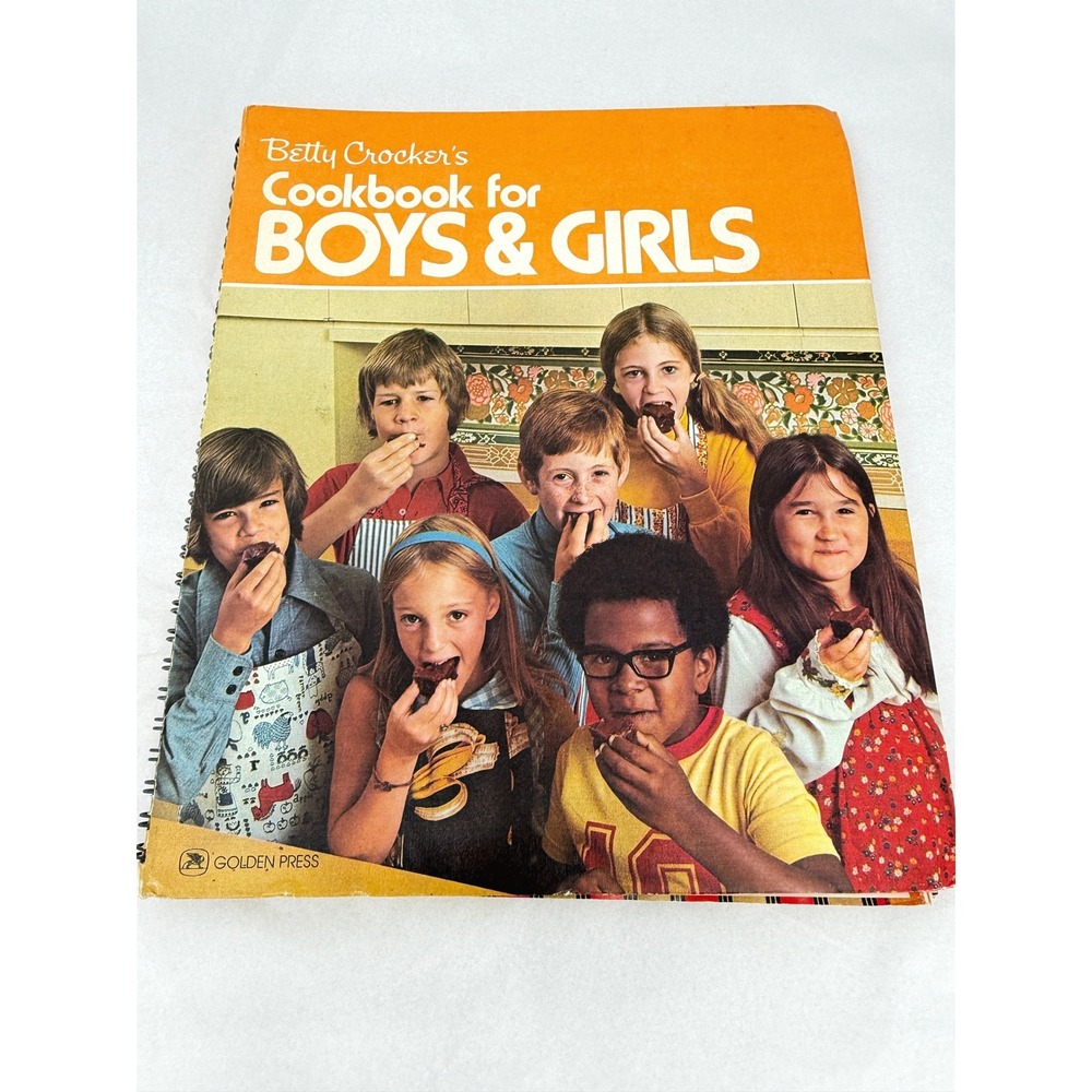 Betty Crocker Cookbook for Boys & Girls VTG 1976 Spiral Bound Recipes ACCEPTABLE
